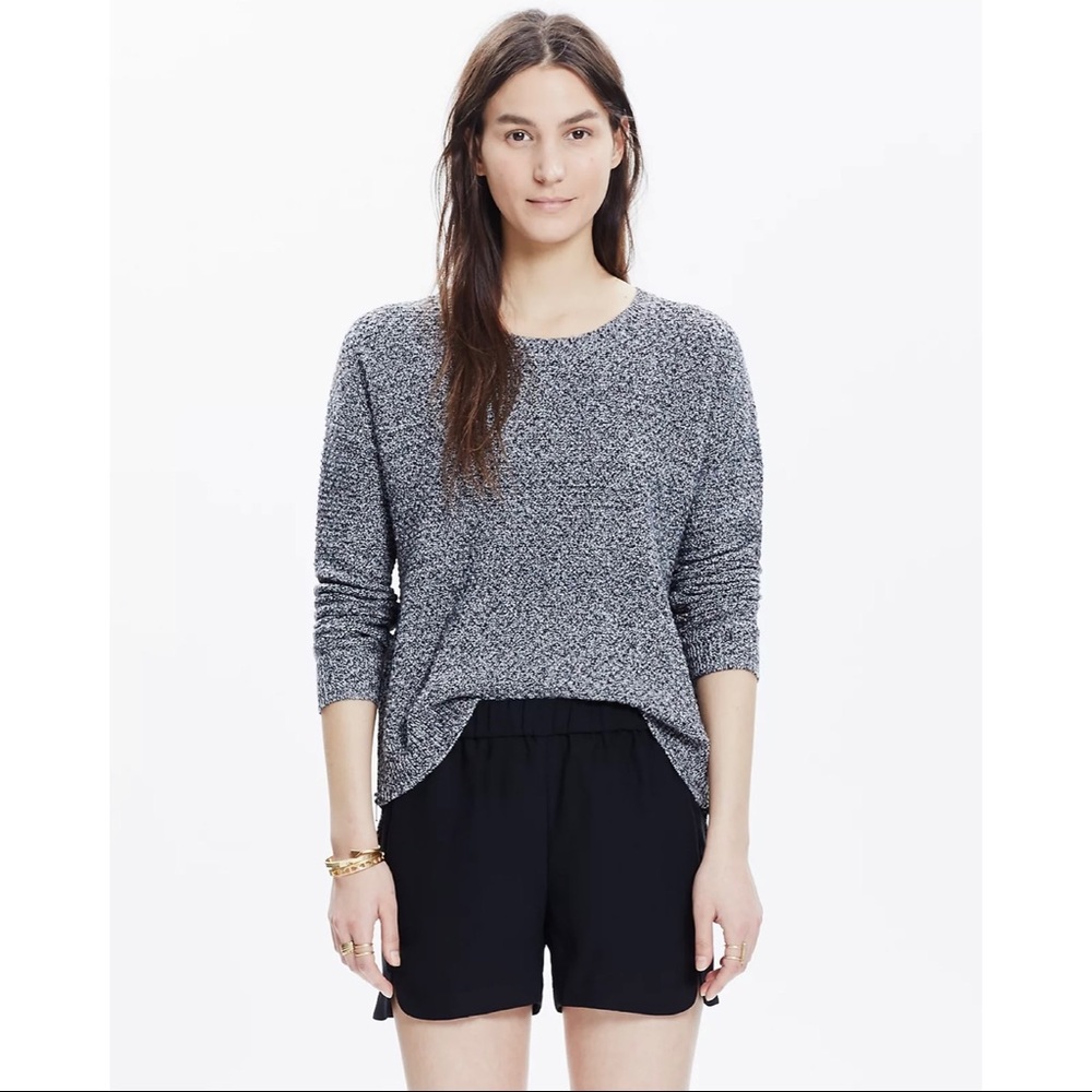 Madewell Drapey Pull-On Shorts in True Black Women’s XXS